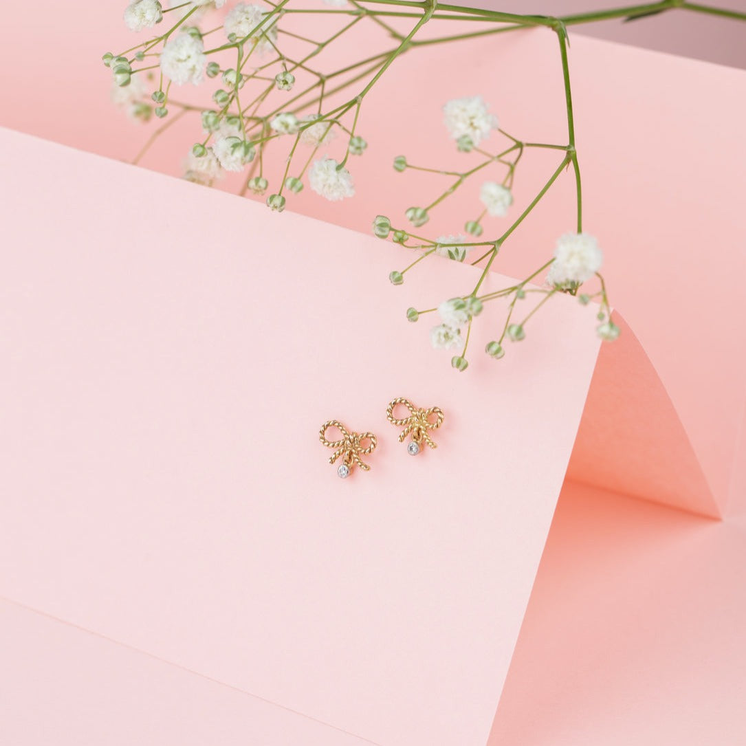 Twisted Bow Earrings