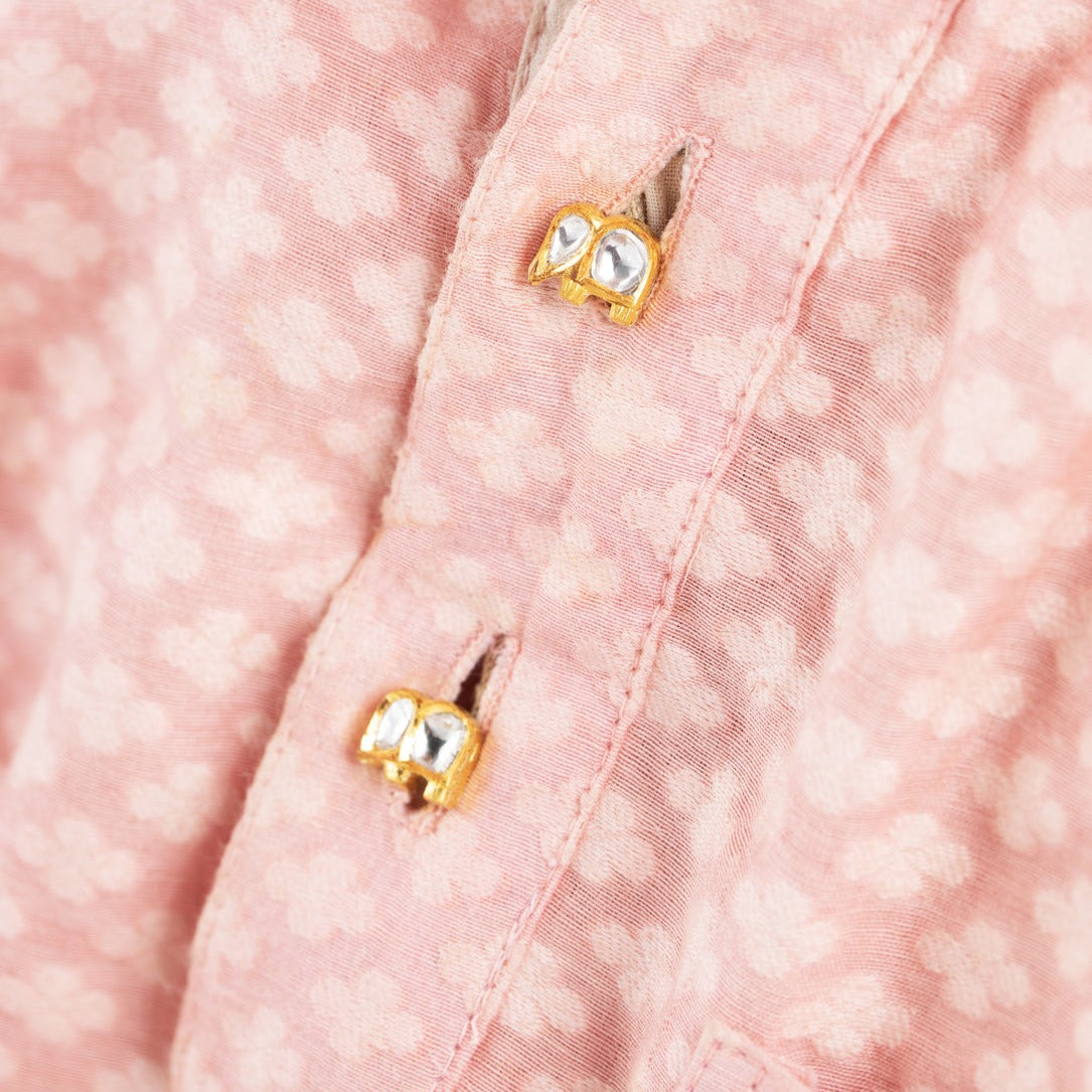 Polki Elephant Sherwani Button