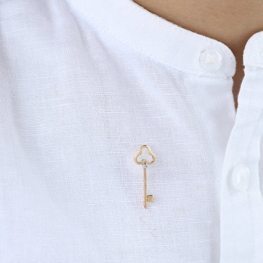 Big Key Brooch